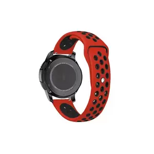 XPRO Samsung Watch / Gear S3 lélegző szíj piros / fekete S méret 22mm