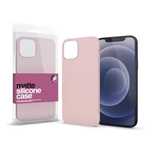 XPRO Szilikon matte tok ultravékony Púder pink Apple iPhone 12 Mini készülékhez