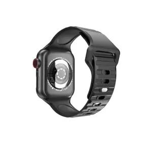 XPRO Apple Watch sport szilikon szíj Fekete 42mm/44mm/45mm/49mm