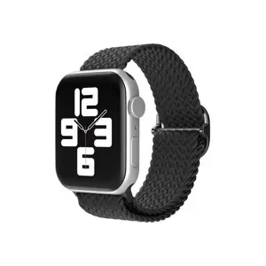 XPRO Apple Watch szőtt szövet körpánt Fekete 42mm/44mm/45mm/49mm