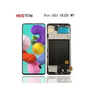 Heiston OLED kijelző kerettel Samsung A51 készülékhez