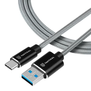 Tactical USB-A / USB-C Kevlár kábel szürke 2M